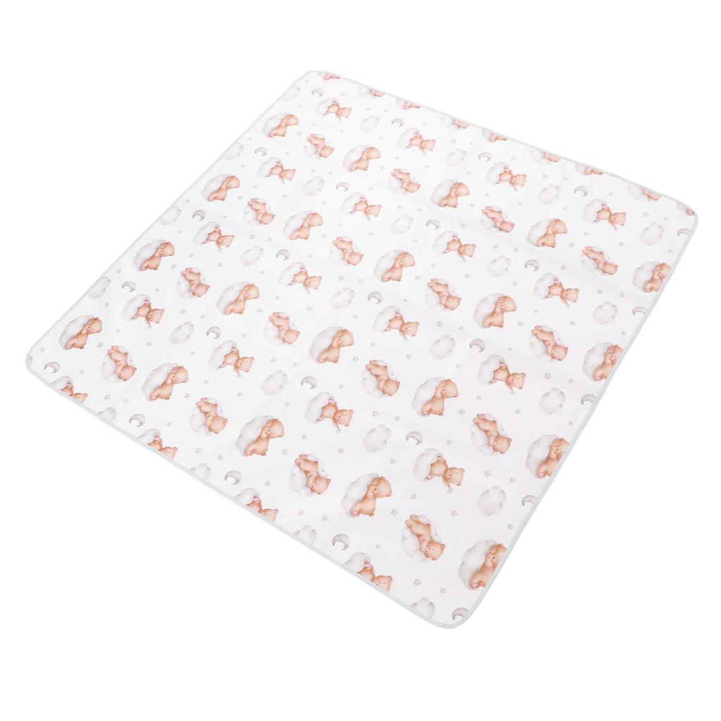 Padded Play Mat Waterproof Extra Large Stain Resistance Toddlers Foldable Crawling Mat for Baby
