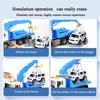 Children's Trailer Toy Transport Flatbed Truck Large Crane Crane Road Rescue Car Boy Car Toy Birthday Gift