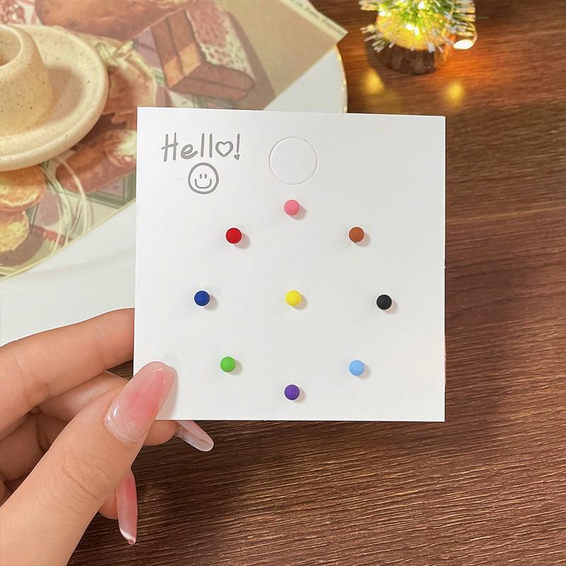 

Милые серьги-гвоздики One-Week в виде цветка и бабочки из смолы с серебряными штифтами