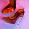 1pc 350/750ml Glass Wine Decanter, High Heel Shaped Wine/Whiskey Bottle, Glass Decanter, Alcohol Bottle, Whisky Container