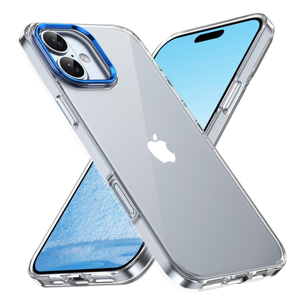 For iPhone 16 Clear Phone Case Hard PC Anti-Scratch Mobile Phone Back Cover