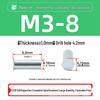 BSO-M34.2/5.4 Blue/White Zinc Plated Hex Head Blind Rivet Nut Stud, Full Thread.