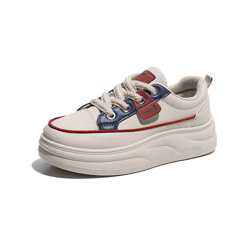 Autumn New Ins Breathable White Shoes Women's Low-Top Casual Board Shoes Platform Platform Shoes