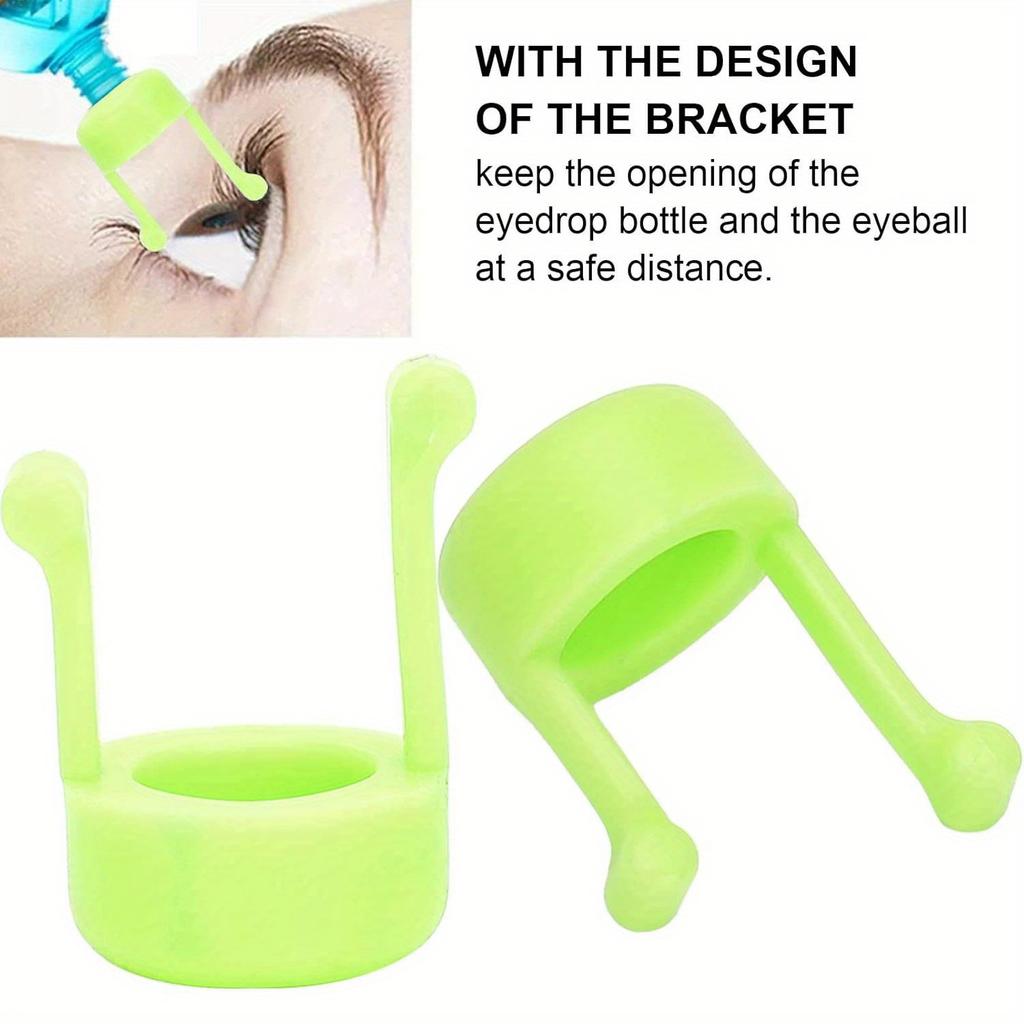 Easy to use silicone eye drop dispenser aid for the elderly and disabled