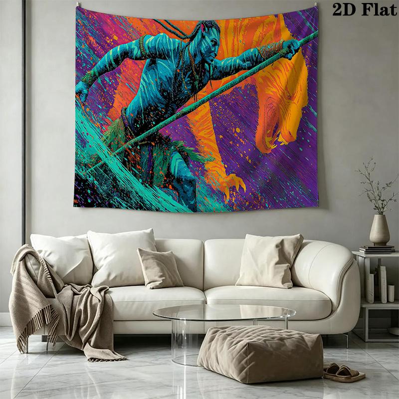 Avatar Wall Tapestry Aesthetic Wall Hanging Printed Fabric Blanket Decorative Tapestries for Bedroom Living Room Home Decor