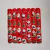 Cartoon Red Santa Claus Snap Bracelet: Christmas Wristband Decoration