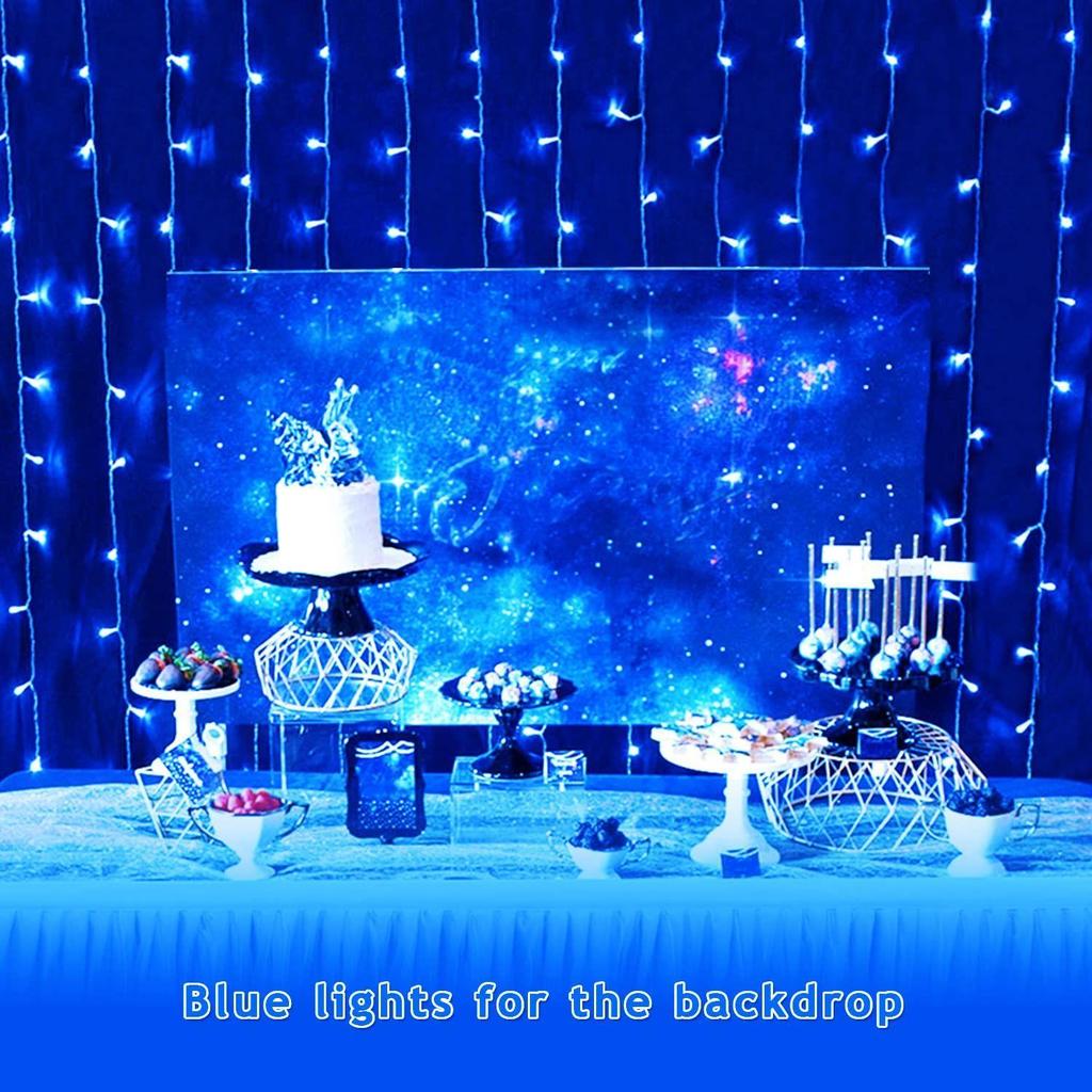 36 Ft LED Pixel String Lights  Blue LED Bulbs On Flexible Copper WireDecorative Serial Lights for Diwali, Christmas, Wedding & Home Decor | Pack of 3
