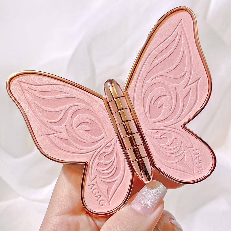 AGAG Lucky Koi Butterfly Eyeshadow Palette: 6 Earth Tone Colors in Pearl, Glitter, Shimmer, and Matte Finishes for Beginners