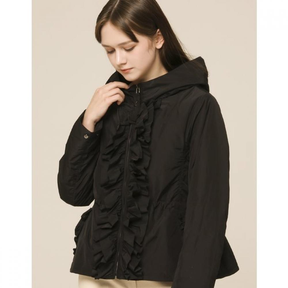 SON JUNG WAN Frill Insulation Half Hood Jumper Zdj6161030