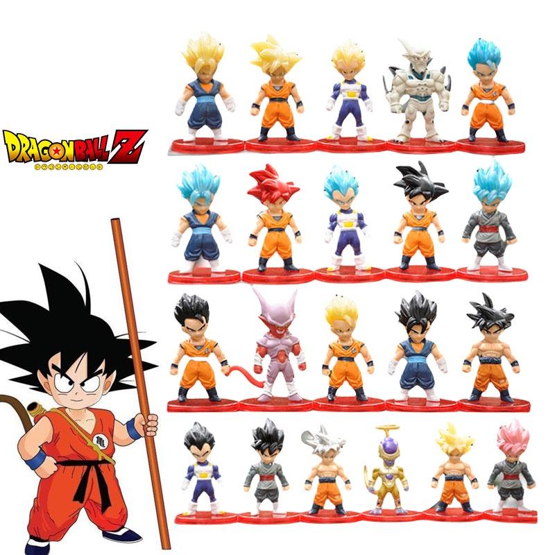 Dragon Ball Son Goku Figure Model Toy 7-7.5cm Plastic Collectible