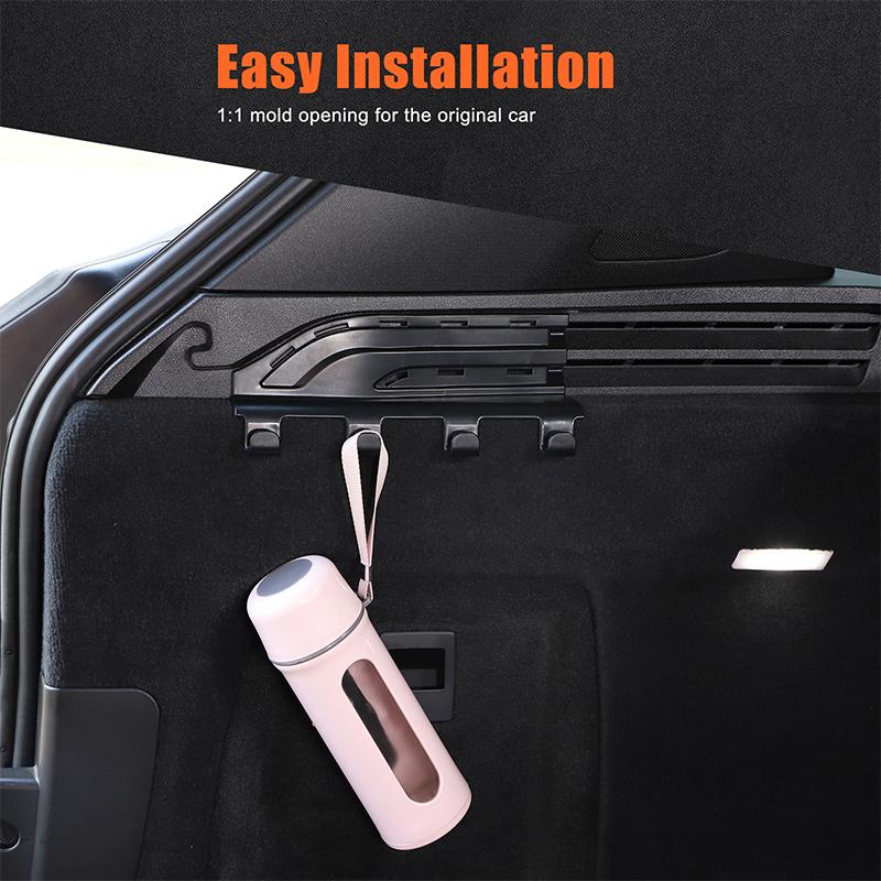 For BMW X5 G05 -2025 ABS Plastic Black Car Trunk Sunshade Slot Hooks Interior Modification Accessories