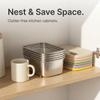 Large Capacity Food Storage Container 304 Stainless Steel Lunch Box Refrigerator Sealed Fruit Vegetable Fresh-keeping Box