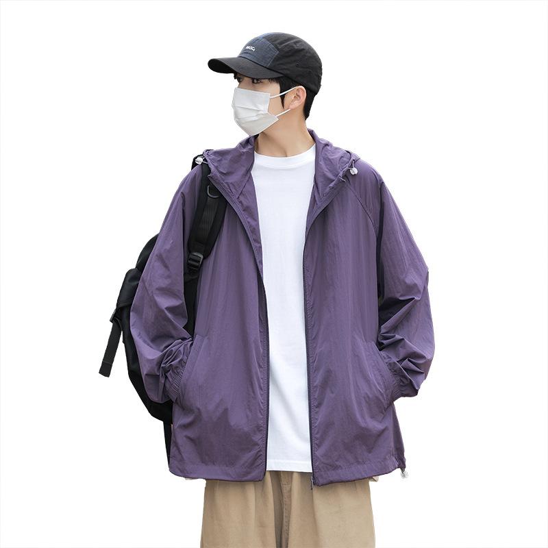 Dopamine Summer Couple UV Protection Hooded Skin Clothing Sunscreen Clothing Outdoor Men's and Women's Sunscreen Clothing Fishing