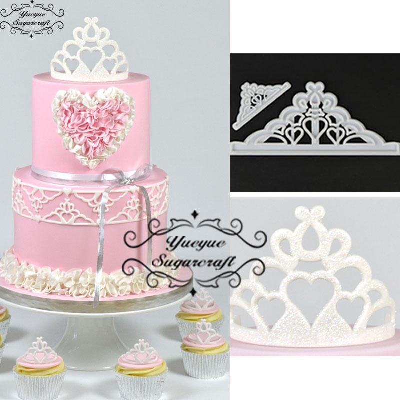 Crown Plastic Fondant Cutter Cake Mold Fondant Mold Fondant Cake Decorating Craft Bakeware