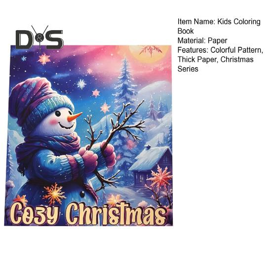 Weihnachts-Malbuch für Kinder, Urlaubsaktivitäten, Geschenk, Weihnachtsparty-Geschenk, Malbuch für Jungen und Mädchen, ideales Weihnachtsgeschenk, Weihnachtsstrumpffüller