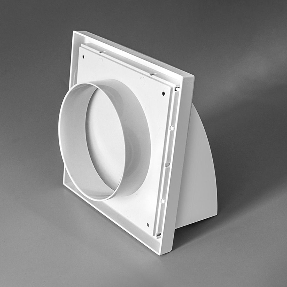 Grilă de Ventilație de Perete Exterior cu Valvă Material ABS Hotă de Bucătărie Conductă Ieșire Aer Perete Exterior