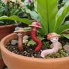 3PCS/SET Resin Earthworm Flowerpot Decoration Realistic Earthworm Ornaments  Succulent Plants