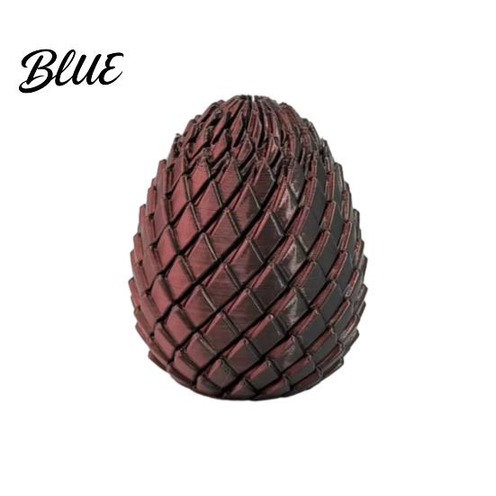Decorative Desk Toy 3D Printed Twisting Egg Stress Relief Spiral Articulated Rotating Fidget Spinner