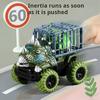 Inertia Dinosaur Truck Toys Car Transport Truck Toys with Dino Figures for Boy Toddlers T-Rex Dinosaur Games Monster Truck Kid
