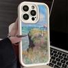 Phone Case for iPhone 17 Air 16E 15 16 Pro Max Claude Monet Oil Painting Cover 14 Plus 13 12 Mini Soft Shell Silicone Fundas