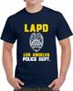 Maglietta unisex personalizzata ispirata all'agente LAPD del Dipartimento di Polizia di Los Angeles