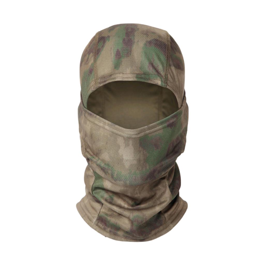 Multicam Camouflage Taktische Sturmhaube, Vollgesichtsbedeckung Schal für Radfahren, Jagd & Outdoor-Einsatz