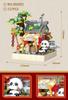 Festive Panda Street Scene Building Blocks - Educational Toy & Ornament for New Year Gifts