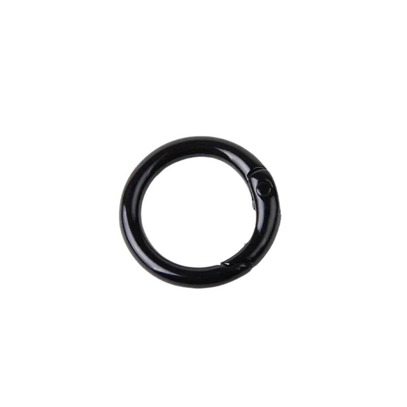 5-10pcs 9 Colors Metal O Rings Spring Clasp Openable Round Carabiner Keychain Clips Hook Dog Chain DIY Jewelry Buckles Connector