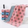 2Pcs Thickened Stripe Spot Baby Bath Towel 30x60cm Shower Towel Cotton Hand Towel  Face Wash
