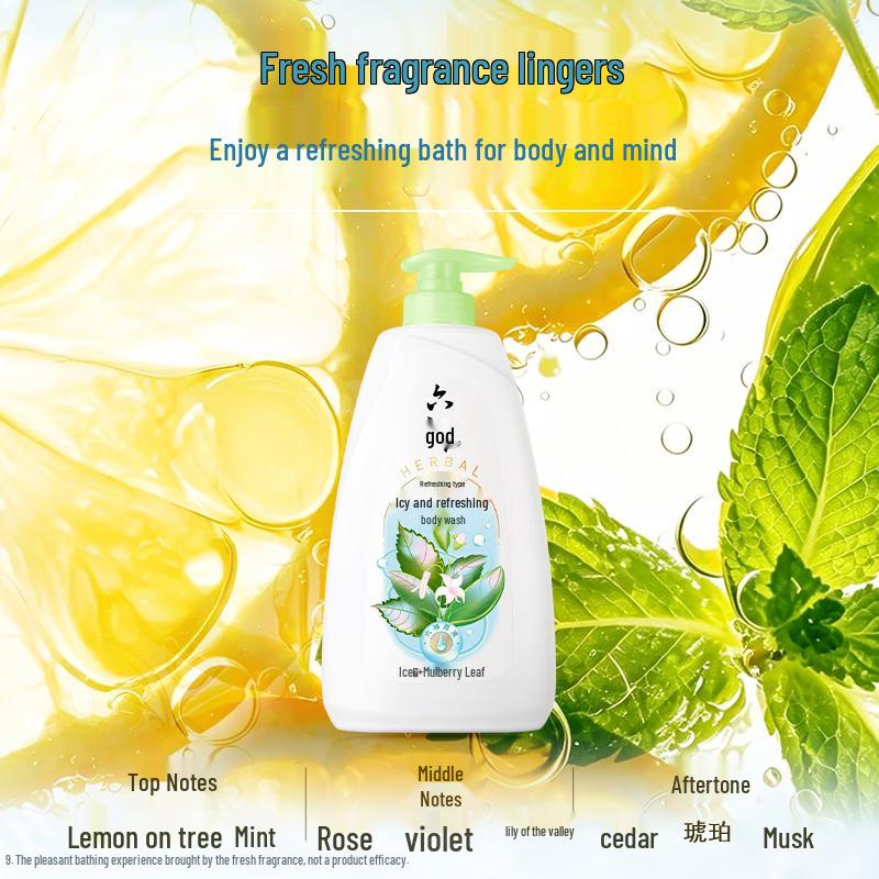 Liushen Icy Cool Shower Gel & Walch Hand Sanitizer Healthy Family Pack