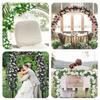 2.2m Silk Artificial Rose Vine Wall Hanging Decor Romantic Rattan Fake Plant Leaf Garland for Home Garden Decoration