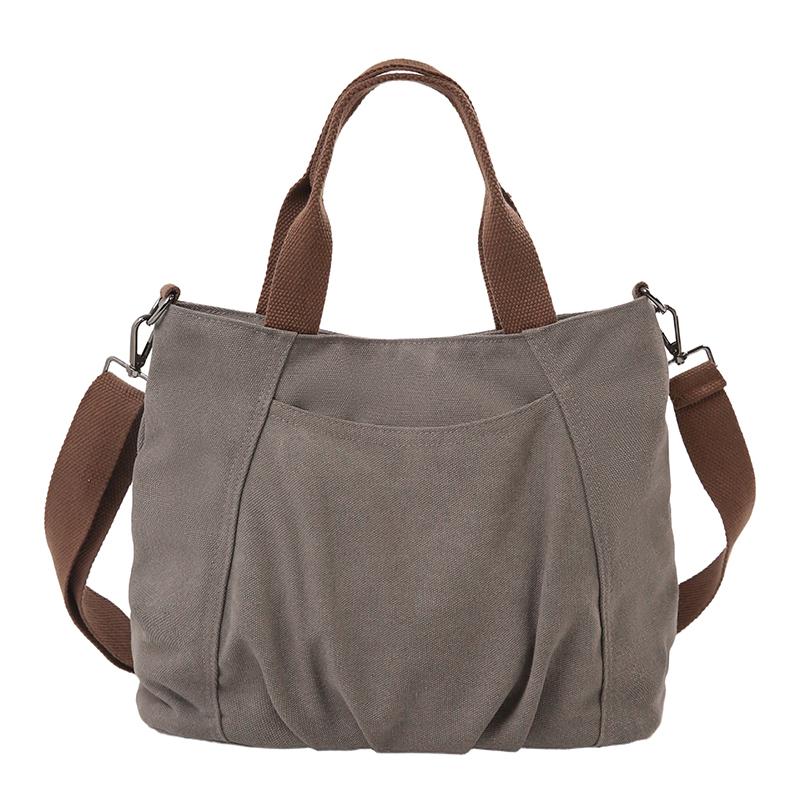 Vintage Shoulder Bag Women's Canvas Tote Bag