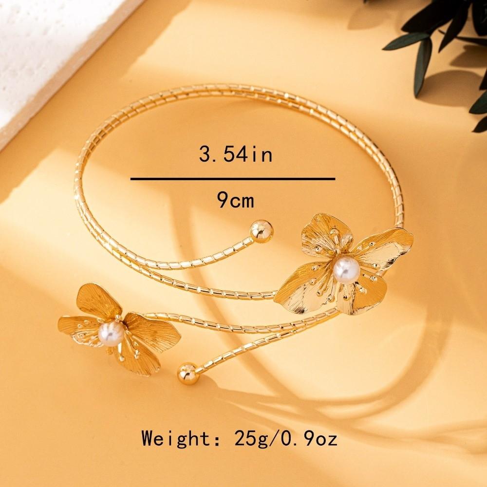 Tropföl Blumen Armband Buntes Armband Mode Offenes Armband Arm Zubehör