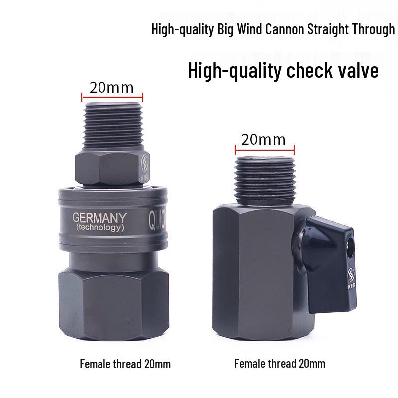 WD Heavy Duty Air Impact Wrench Quick Coupler with Valve