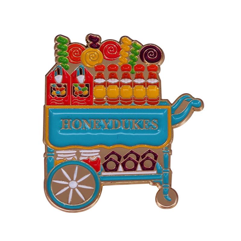Candy Cart Brooch - Magic Fantasy Badge серебряный