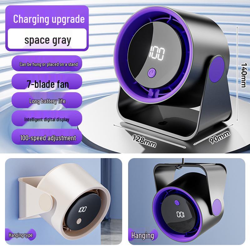 2026 USB Rechargeable Small Fan for Desktop, Bedroom, Office, Outdoor, Dorm USB Rechargeable