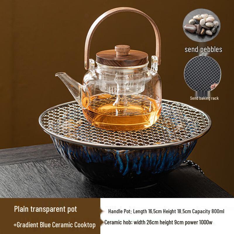 Handun Glass Teapot and Electric Stove Tea Set