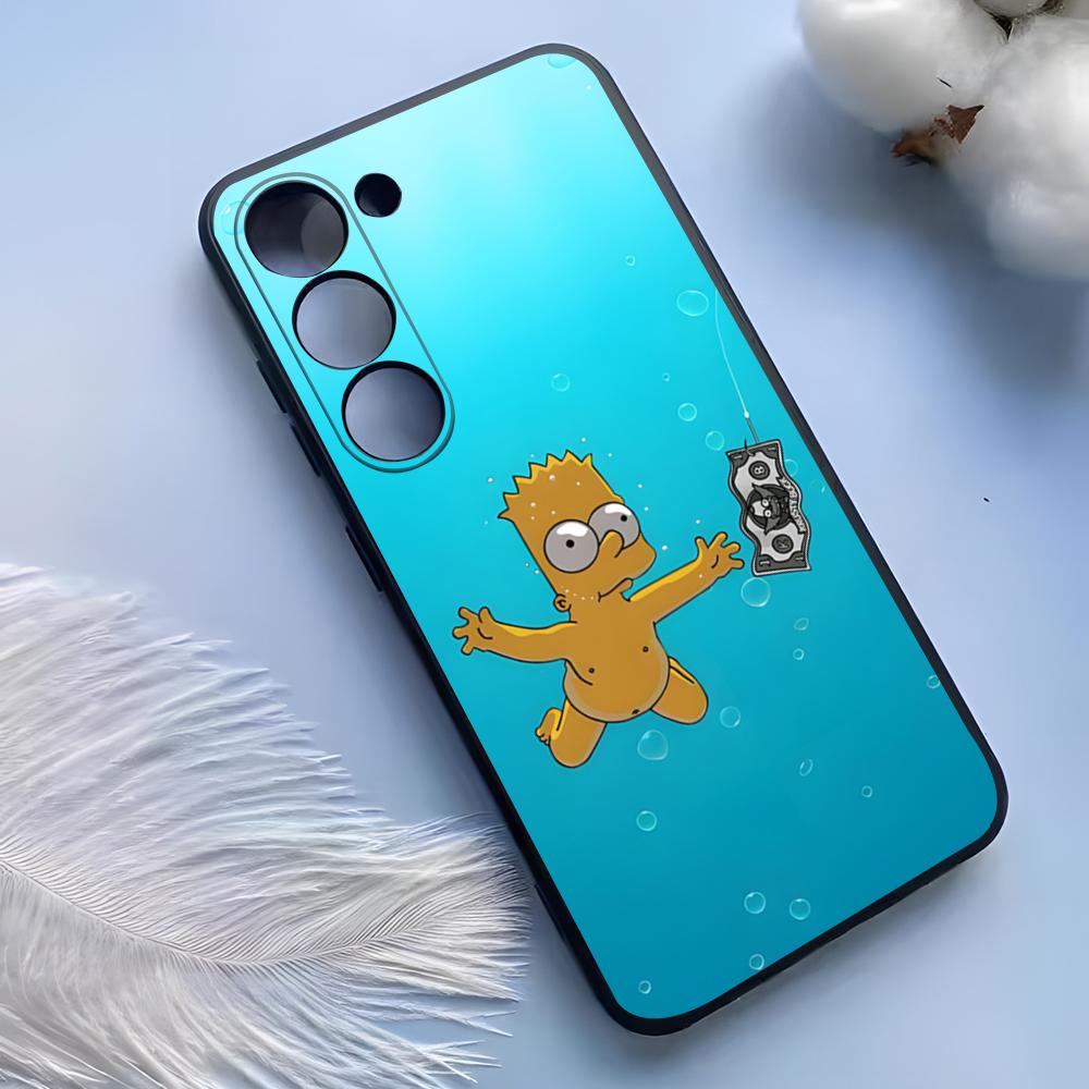 Custodia per Telefono The Simpsons per Samsung S25 Ultra S24 S23 S22 S21 S20 Plus Fe Galaxy A54 A53 A34 A25 Copertura in Silicone