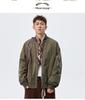 ACU Men's Dirty Color Baseball Jacket | American Workwear Casual Plus Size Loose Autumn/Winter Jacket