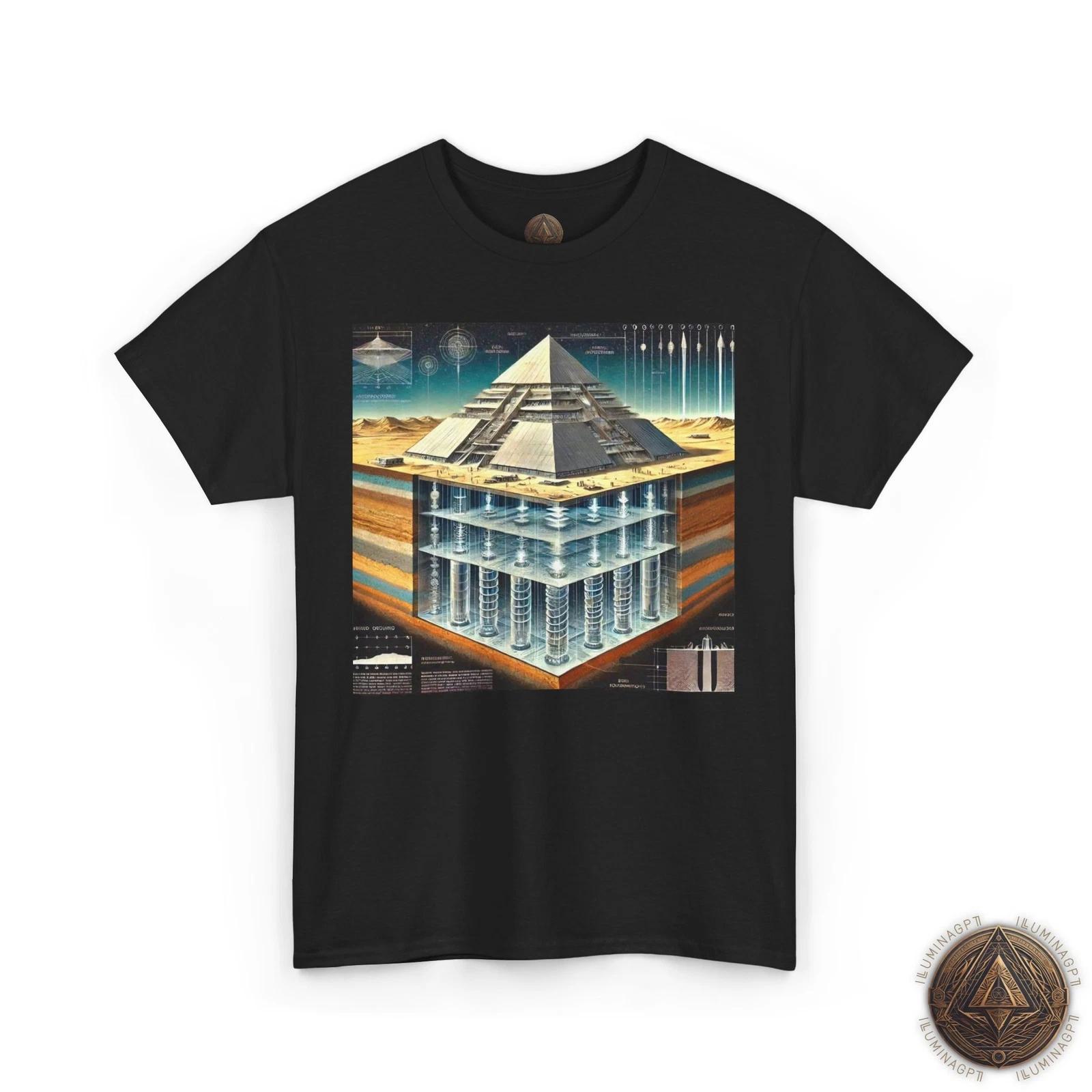 Great Pyramid T shirt, Pyramid of Khufu Tee, Khafre Pyramid GPR Shirt, Egypt Tee S