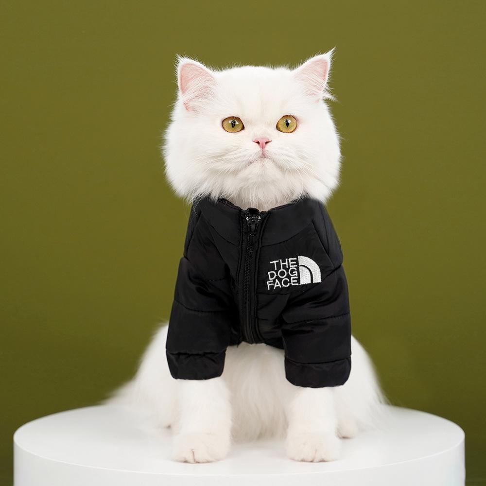 Pet Dog Cat Clothes Autumn and Winter Warm Cotton Coat Down Jacket Teddy Large, Medium and Small Dog Supplies