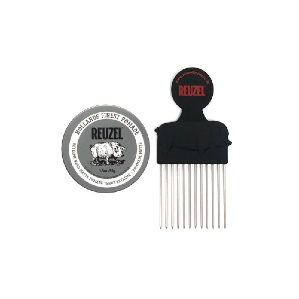 Reuzel Extreme Matte Pomade 1.3oz 35g + Pomade Comb none