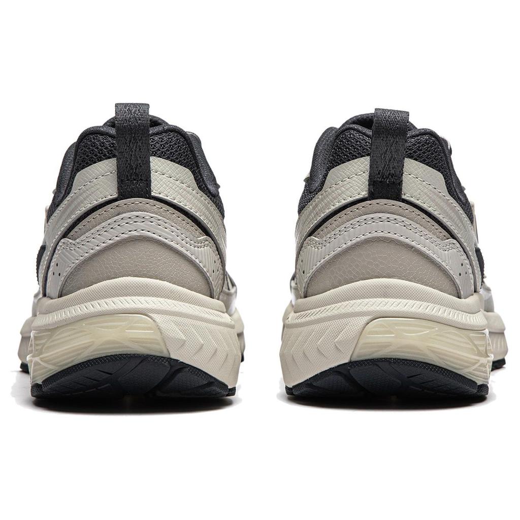 Li Ning Fuyiao 1.0 V3 Simple Shock Absorption Low Top Running Shoes Women Sneaker Black Gray ARXU004-4