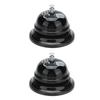 2 Pezzi Campanello di Servizio Suono Squisito Chiaro Forma Classica Lucidatura Lucida Base Antiscivolo Campanello di Chiamata per