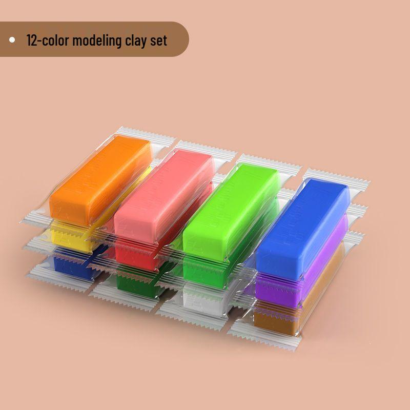 Guochao Kids  Non-toxic Ultra-light Colored Clay Play-Doh Set with Safety Grade Molds