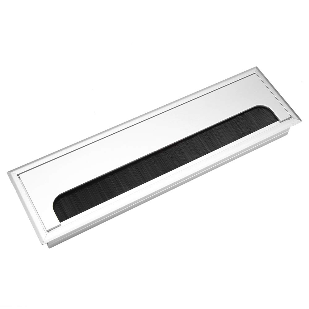 Aluminum Cable Hole Cover, Wiring Hole Cap, for Office Desk Wire Management (M, L)