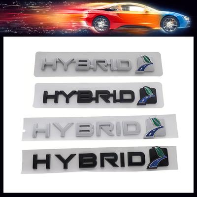 3D Premium HYBRID Eco Leaf Sticker Tail Bumper Badge Auto Rear Trunk Emblem Accessories Exterior Decoration