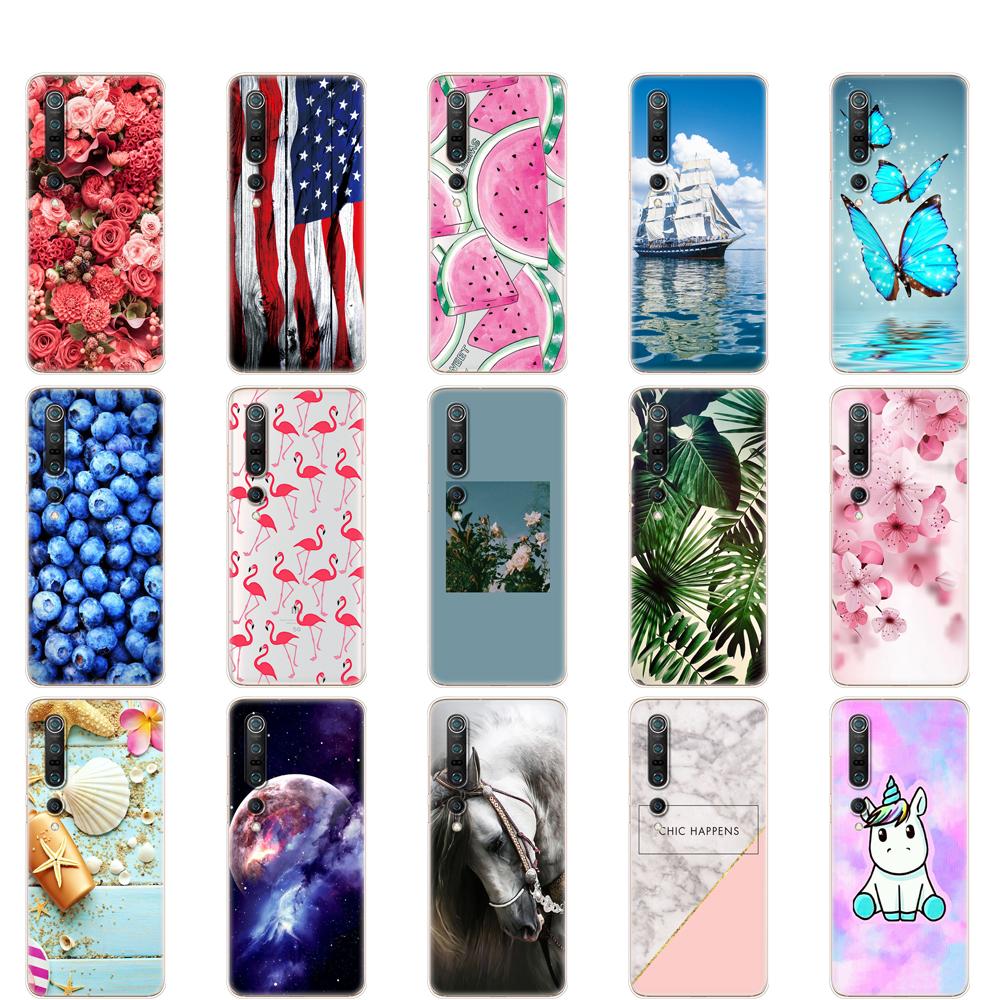 Silicon Case For Xiaomi Mi 10 Case Soft TPU Back Phone Cover For Xiaomi Mi 10 Pro Mi10 Etui 6.67" Full Protection Coque Bumper