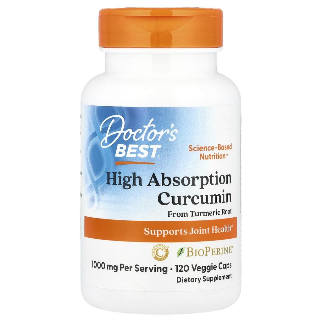 Doctor's Best Highly Absorbable Curcumin, Veggie Capsules 120