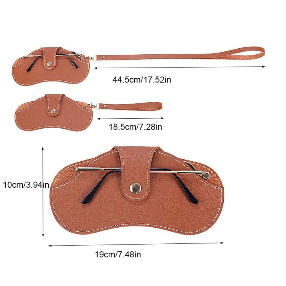 Protezione per Occhiali Custodia per Occhiali da Sole da Appendere al Collo con Fibbia Custodia per Occhiali da Polso in Pelle PU Custodia per Occhiali Custodia per Occhiali da Sole